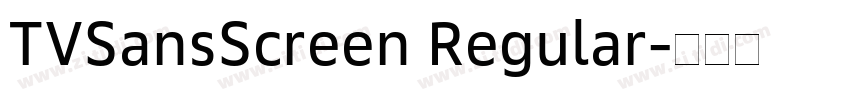 TVSansScreen Regular字体转换